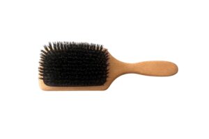 Paddle Haarb&uuml;rste mit 13 Borstenreihen, Wildschweinborsten und beweglichem Gummipad &ndash; f&uuml;r schonendes B&uuml;rsten und nat&uuml;rliche Haarpflege.